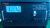 Εφεδρική επίδειξη ικανότητας LCD μπαταριών 5U 48V 100Ah φόρτισης lifepo4 τηλεπικοινωνιών