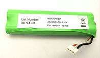 Απαλλαγή πακέτων 3C μπαταριών NIMH AA1600mAh 4.8V για τη ιατρική συσκευή με την πιστοποίηση UL IEC/EN61951