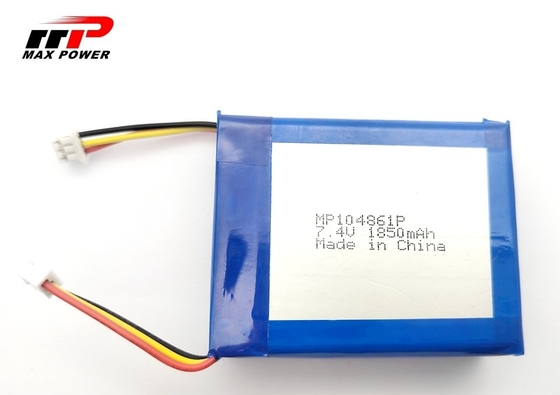 πολυμερής μπαταρία λίθιου 104861P 1850mAh 7.4V για τον ασύρματο εκτυπωτή Bluetooth