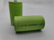 D SIZE επαναφορτιζόμενες μπαταρίες υδροειδούς νικελίου μετάλλου 10000 MAH, IEC62133,UL,KC CE