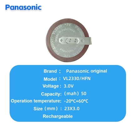 VL2330 3.0V Πρωτογενής μπαταρία λιθίου 50mAh για μακροχρόνια απόδοση