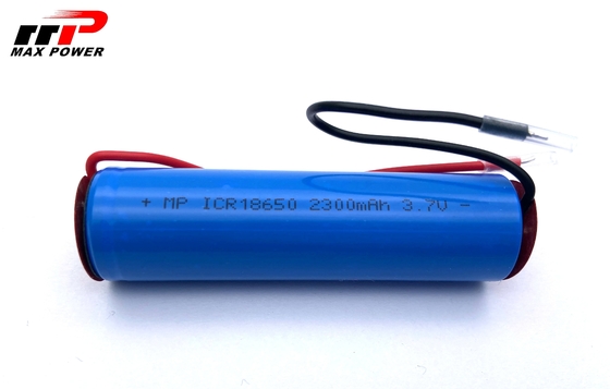 2300mAh 18650 3.7V Λιθιοϊονικές μπαταρίες επαναφορτιζόμενες Αντίσταση σε υψηλές θερμοκρασίες