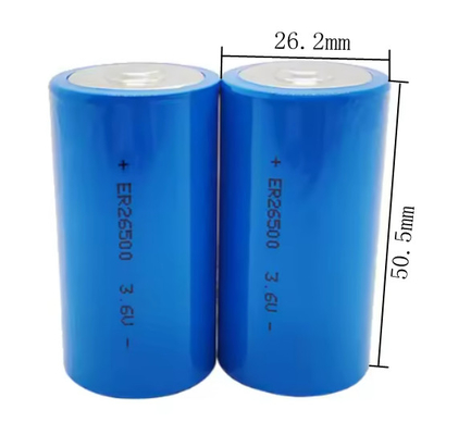 Er26500 3.6v 8500mah 9ah lisocl2 μπαταρία Er26500 C μέγεθος μπαταρία λιθίου 3.6V 9000mah πρωτεύουσα μπαταρία λιθίου
