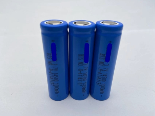 14500 3.7 V 1000mah 800mAh Λιθιοϊονικές επαναφορτιζόμενες μπαταρίες Κελίδα OEM υπηρεσία CE UL CB
