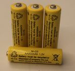 1.2V κυλινδρικές επαναφορτιζόμενες μπαταρίες AA900mAh UL NICD