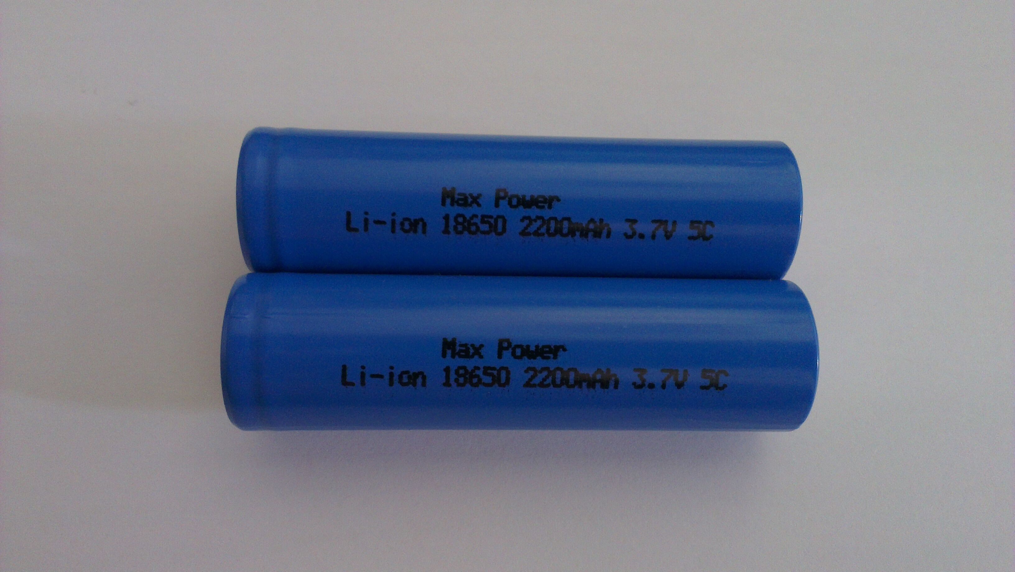 ιονικό επανακαταλογηστέο CE UL υψηλού ποσοστού 18650 μπαταριών 2200mAh 3.7V Lihtium 5C 10C