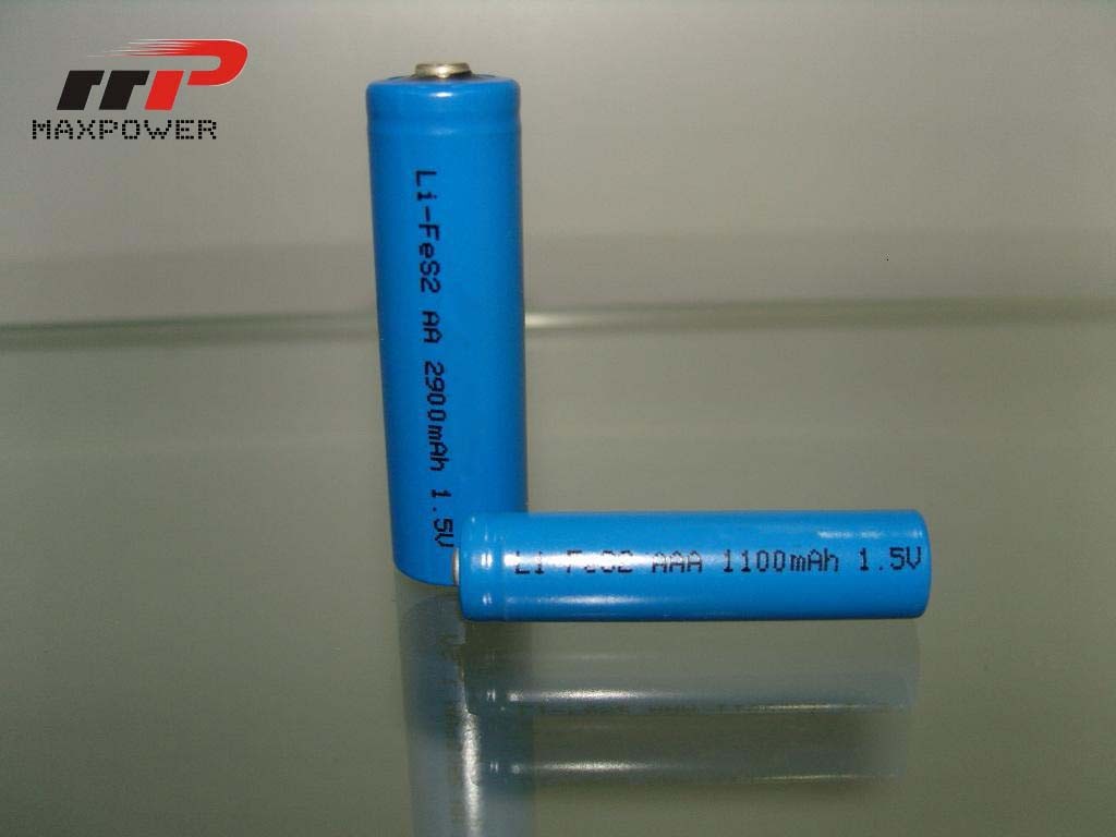 Αρχική μπαταρία λίθιου Αντιαεροπορικού Πυροβολικού LiFeS2 1100mAh 1.5V υψηλής θερμοκρασίας