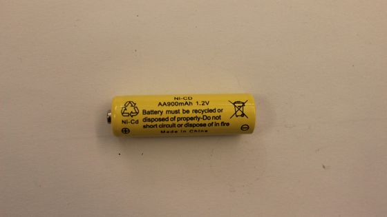 AA 1.2V 900mAh NiCD επαναφορτιζόμενη φακών μπαταρία φανών μπαταριών επαναφορτιζόμενη