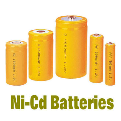 Πακέτα AAA300MAH, επανακαταλογηστέα εφεδρική δύναμη μπαταριών NiCd μπαταριών