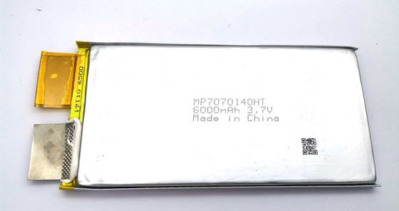 60C ιονικό πακέτο C7070140HT 6000mah 3.7V πολυμερών μπαταριών λι υψηλού ποσοστού