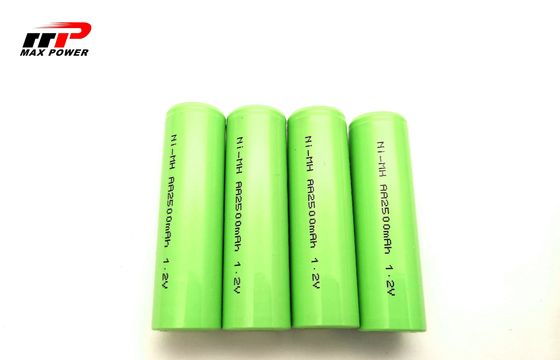 Μπαταρία NIMH AA2500mAh 1.2V για τα βιομηχανικά ψηφιακά προϊόντα με την πιστοποίηση CE UL IEC/EN61951 BRI