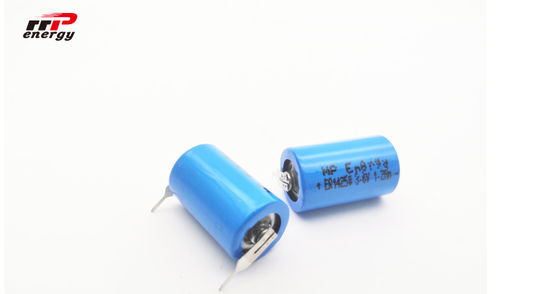Μπαταρία λι SOCI2 3,6 Β ER14250 1200mAh, ιονική μπαταρία 1/2AA λίθιου Primarty