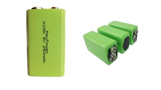 επαναφορτιζόμενη μπαταρία IEC62133 250mAh 300mAh 9V Nimh